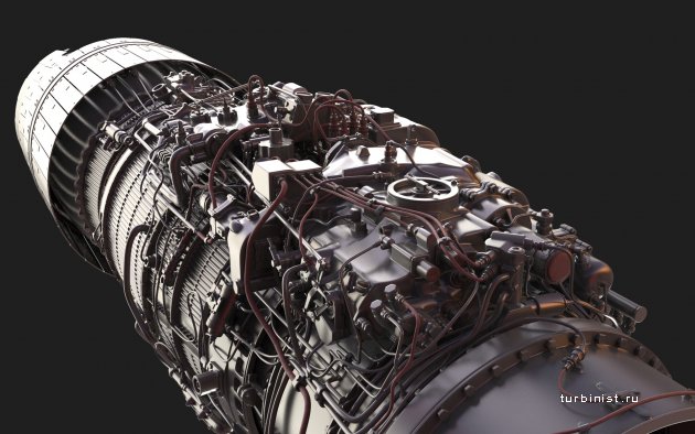 Двигатель РД-33 подробная 3D модель